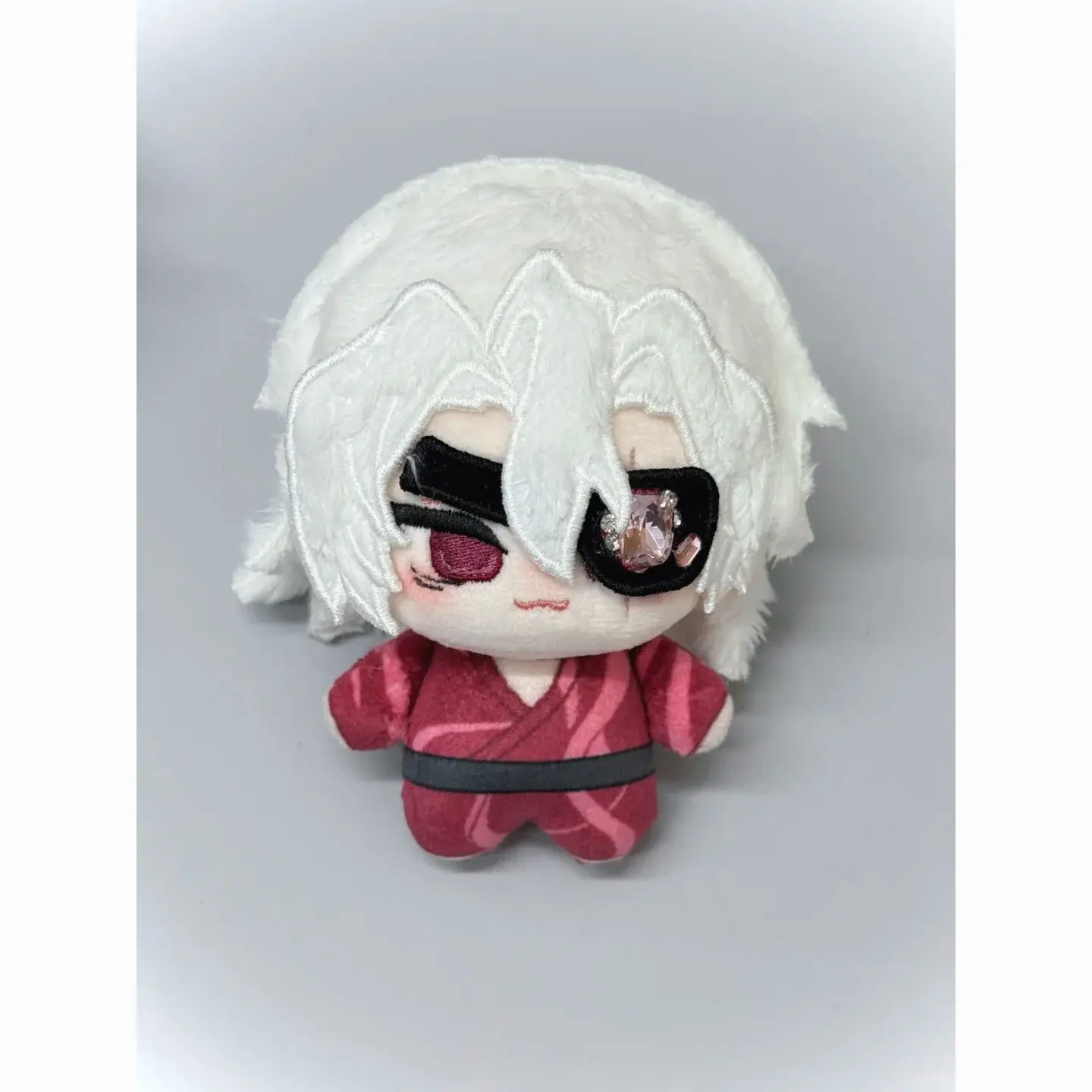 Anime Demon Slayer Shinazugawa Sanemi Uzui Tengen Cosplay 10CM Kawaii Anime llavero colgante de felpa peluches regalos de navidad