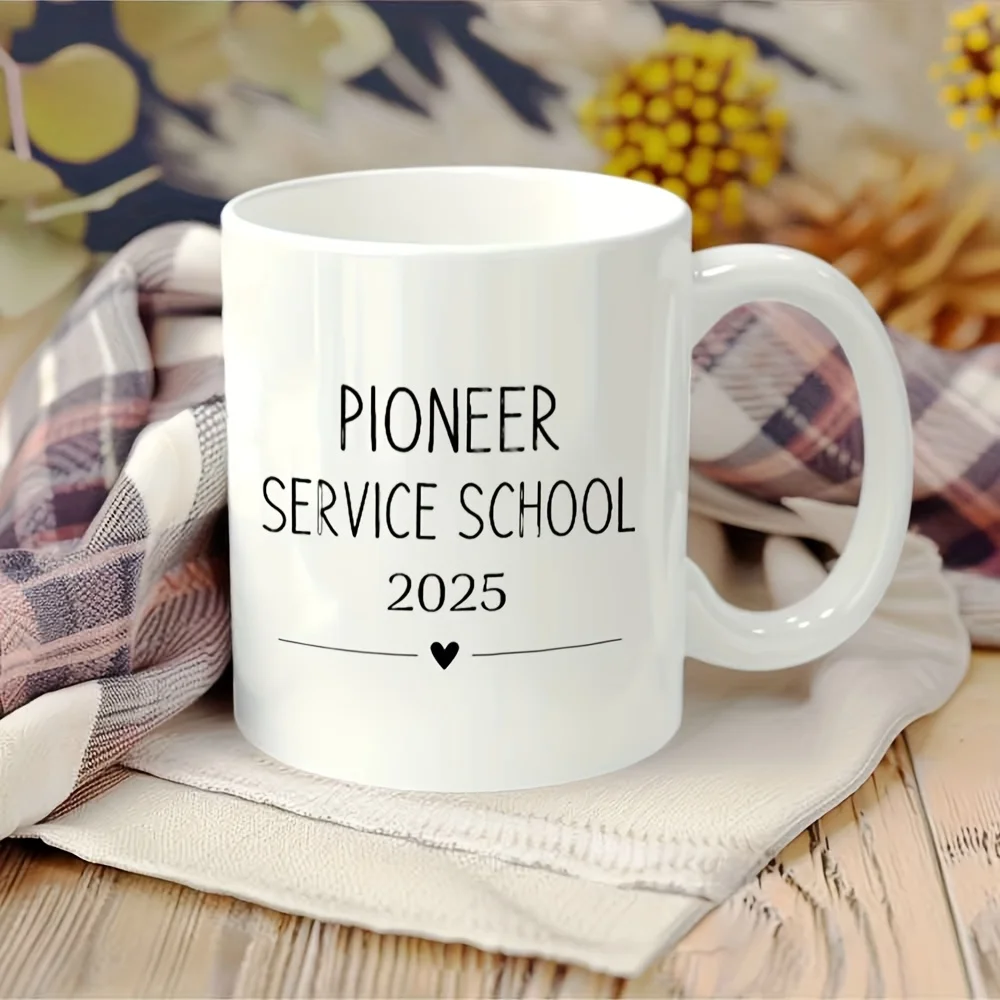 Pioneering Service School 2025 Commemorative Coffee Mug- 11oz Reusable Ceramic Cup, Microwave& Dishwasher Safe,
