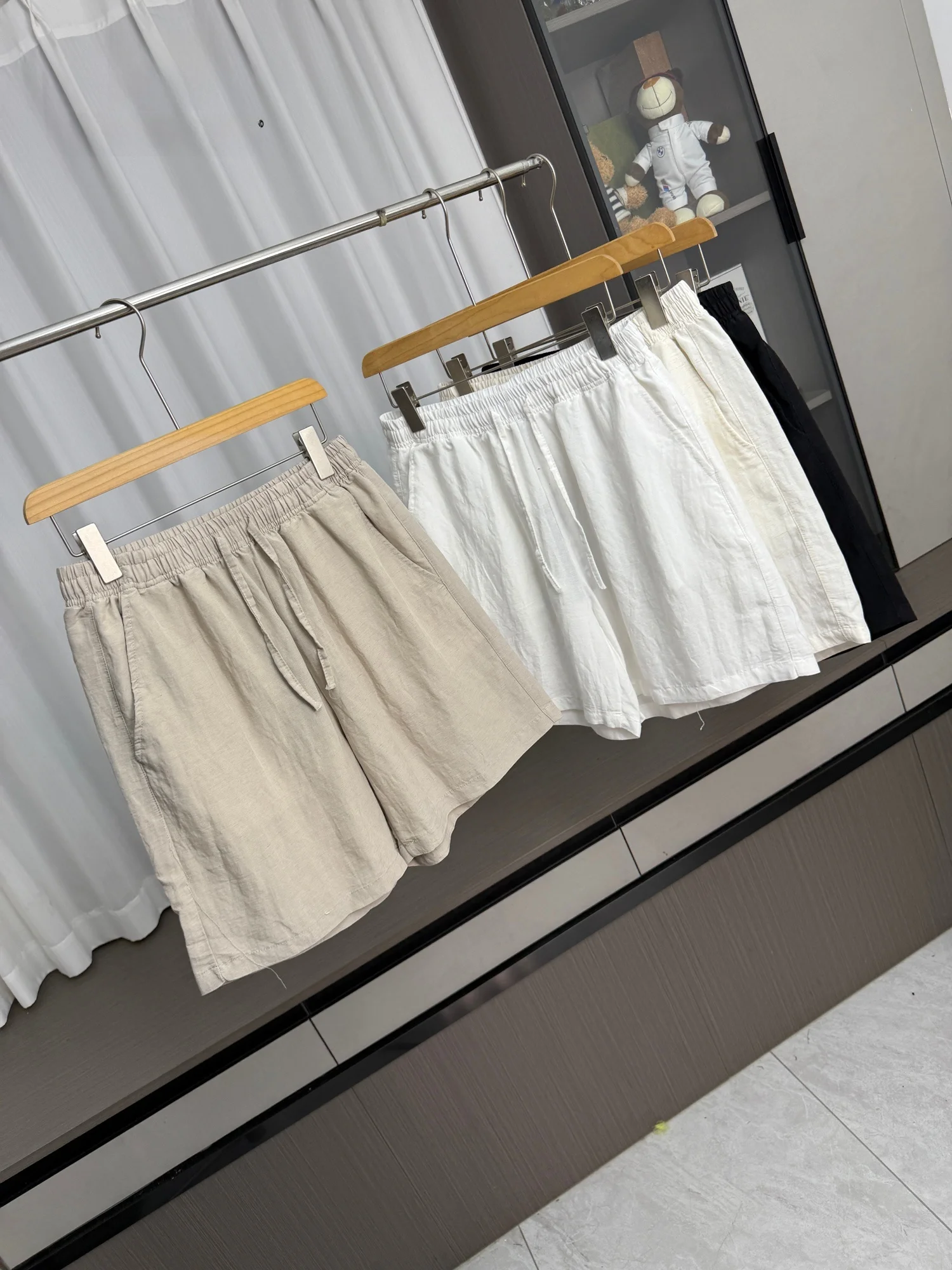 

Comfortable Breathable Men's Summer Shorts Drawstring Elastic Waist Thin Casual Shorts Trendy Lightweight Quick Dry Cargo Pants