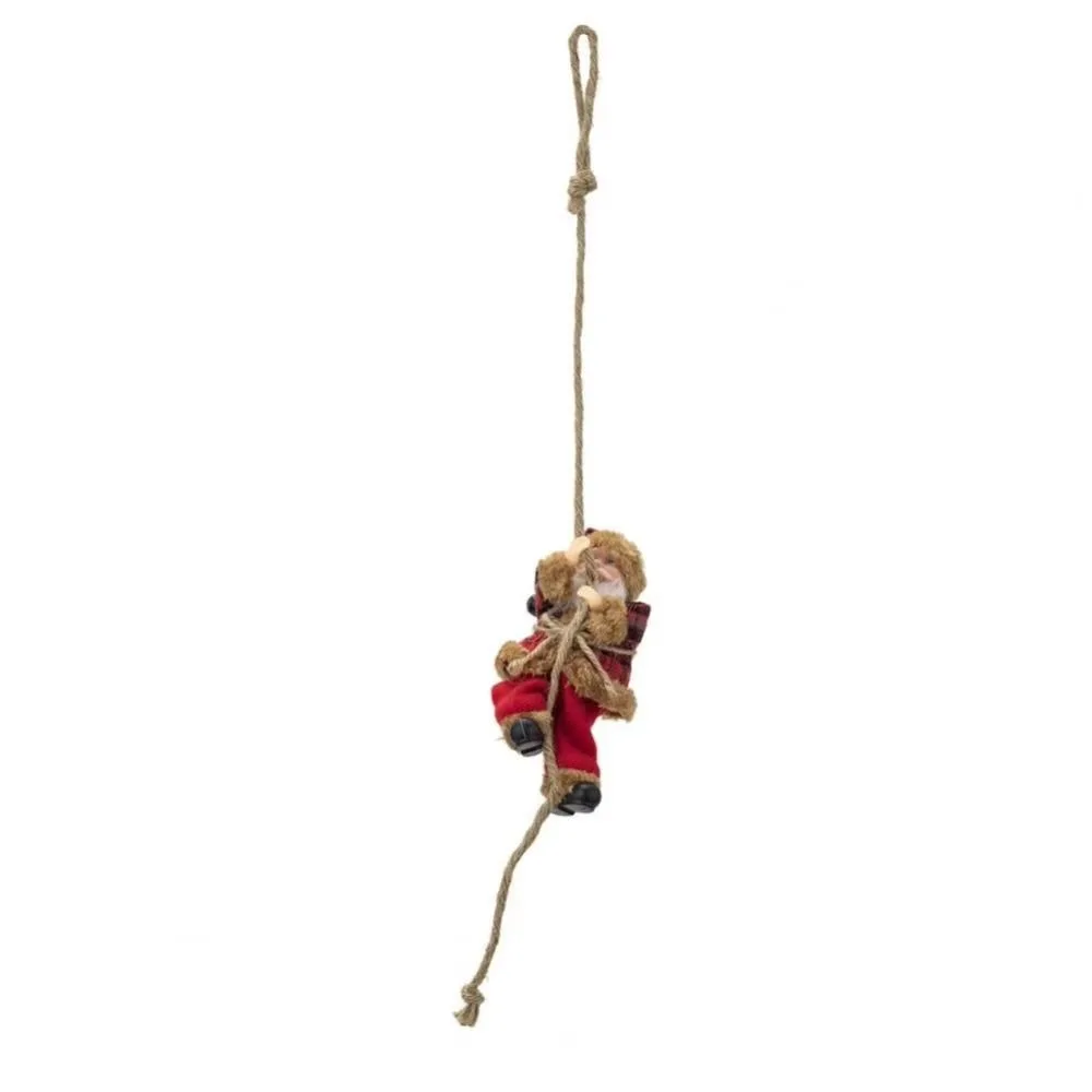 

Xmas Decorations Climbing Rope Santa Claus Navidad Gift Statue Santa Claus Hanging Pendants Cartoon Sturdy