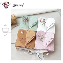 Piggy Craft metal cutting dies cut die mold 3D Love gift box Scrapbook paper craft knife mould blade punch stencils dies