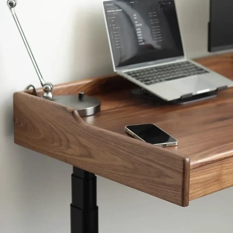 Solid wood black walnut electric lifting desk computer smart mobile office e-sports lifting workbench desk desk