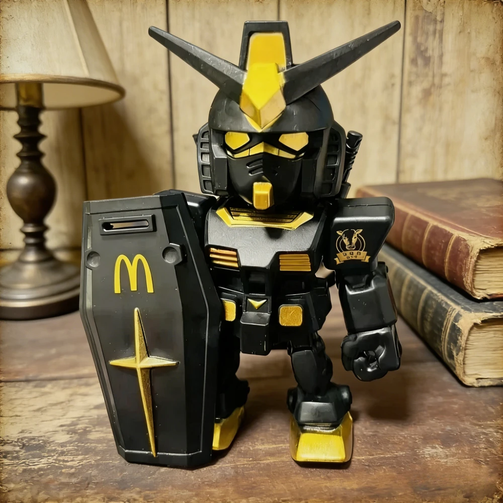 Figura de Acción Bandai Mcdonald Gundam Gunpla Qmsv Mini Rx-78- VerAngus Type, Kits de Robots de Alta Calidad, Modelos de Juguete, Anime Gundam