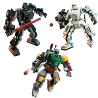 Space Wars Buildable Figure Stormtrooper Darth Vader Rey Kyle Ren Luke Skywalker Figure Toys Model Building Block Kid Gifts