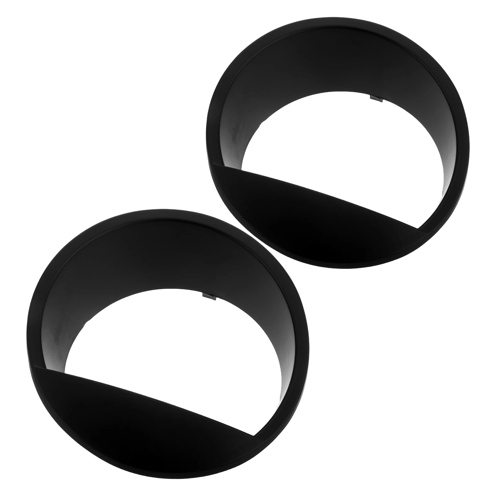 

2pcs Headlight Covers 7 Inch Plastic Abs Front Lampshade Trim Guard Replacement For Stylish Appearance