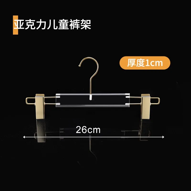 

Man Women Non-slip Clothes Hanger Kids Hanger for DIY Logo Closet Clear Wardrobe Transparent Acrylic Pants Rack for Shop Store