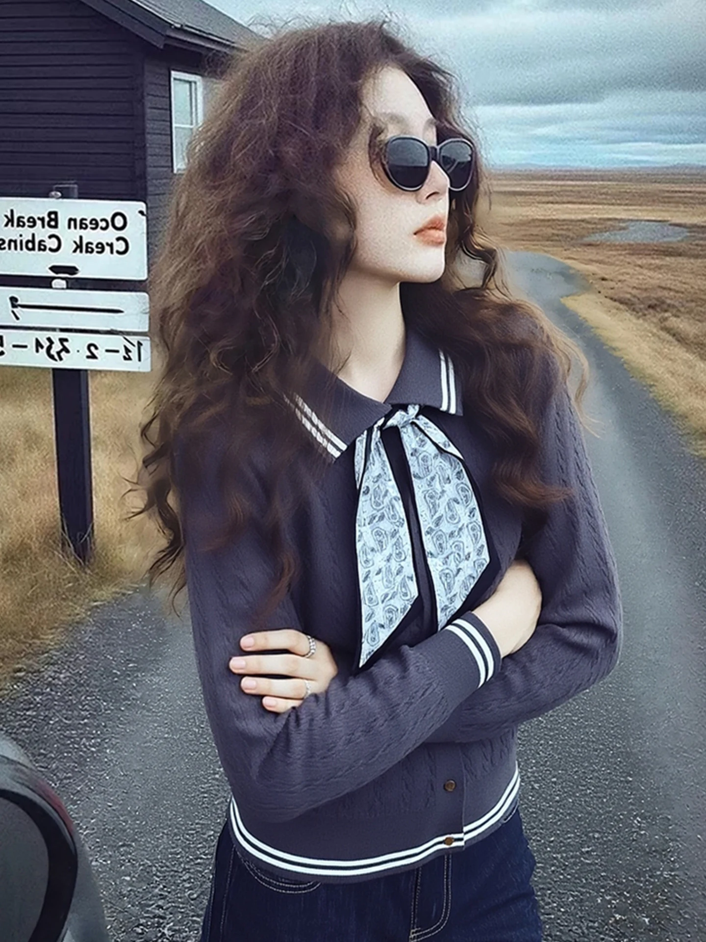 

Повседневный женский вязаный свитер с длинным рукавом для зимы, уютный, теплый, облегающий, для города