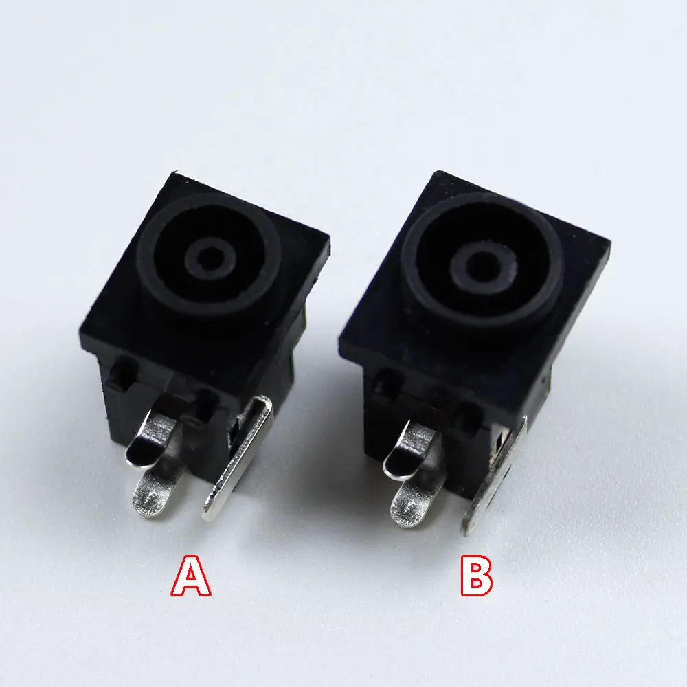 

1/5/10Pcs 6.0*4.5 MM Female PCB Mount DC Power Jack Plug Socket Connector Black / Yellow 6.0mm x 4.5mm