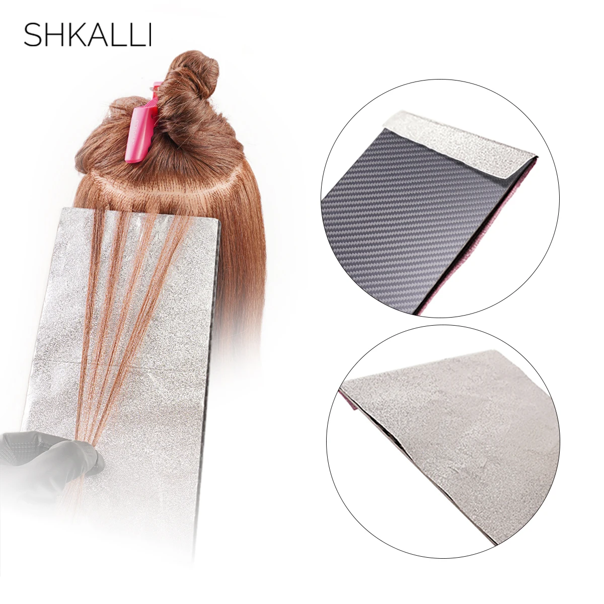 SHKALLI Professional Carbon Fiber Balayage Board,Hairdressing Tin Foil Hiar Coloring Board,Hair tinting tools.