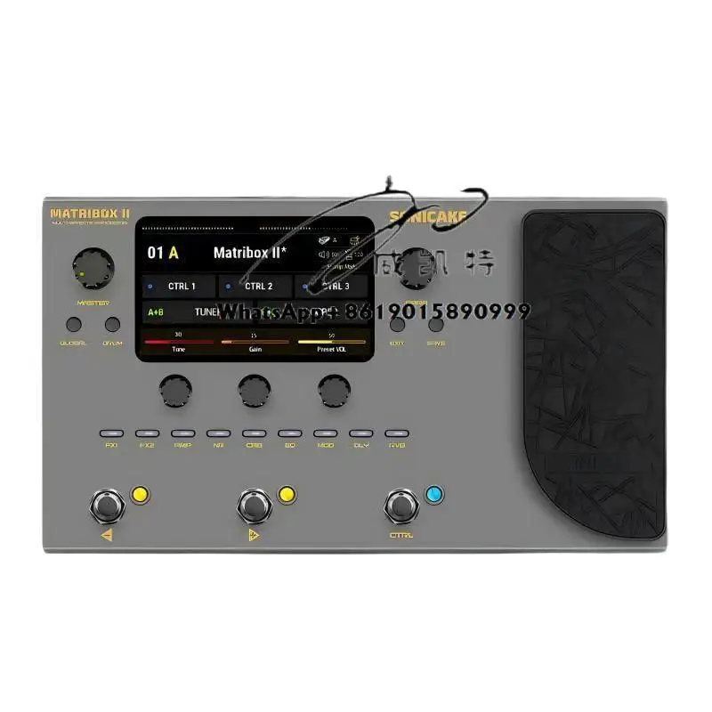 I Pro Backing Sound Card Comprehensive Effector مع التسجيل الداخلي لمشغلات طبلة الجيتار الكهربائي