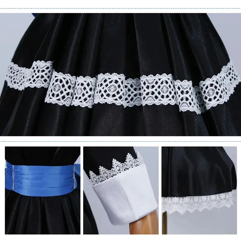 

★Halloween Cosplay Costume Anime Panty Garterbelt Anarchy Stocking Maid Lolita Dress Wig Long Socks ♥ All corners of the country