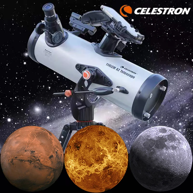 

Celestron Professional StarSense Explorer LT114AZ Smartphone App Newton High Powerful 114mm Reflector Astronomical Telescope