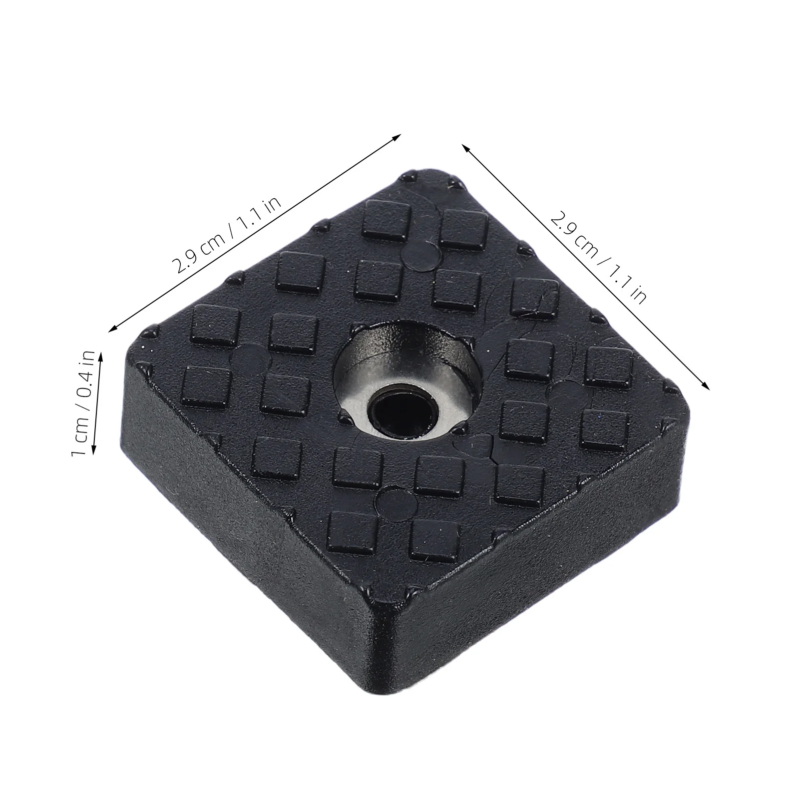 12pcs Anti-Slip Furniture Pads Square Rubber Feet For Chair Table Bed Floor Protectors Hardwood Safe Non-Skid Grippers Couch Leg