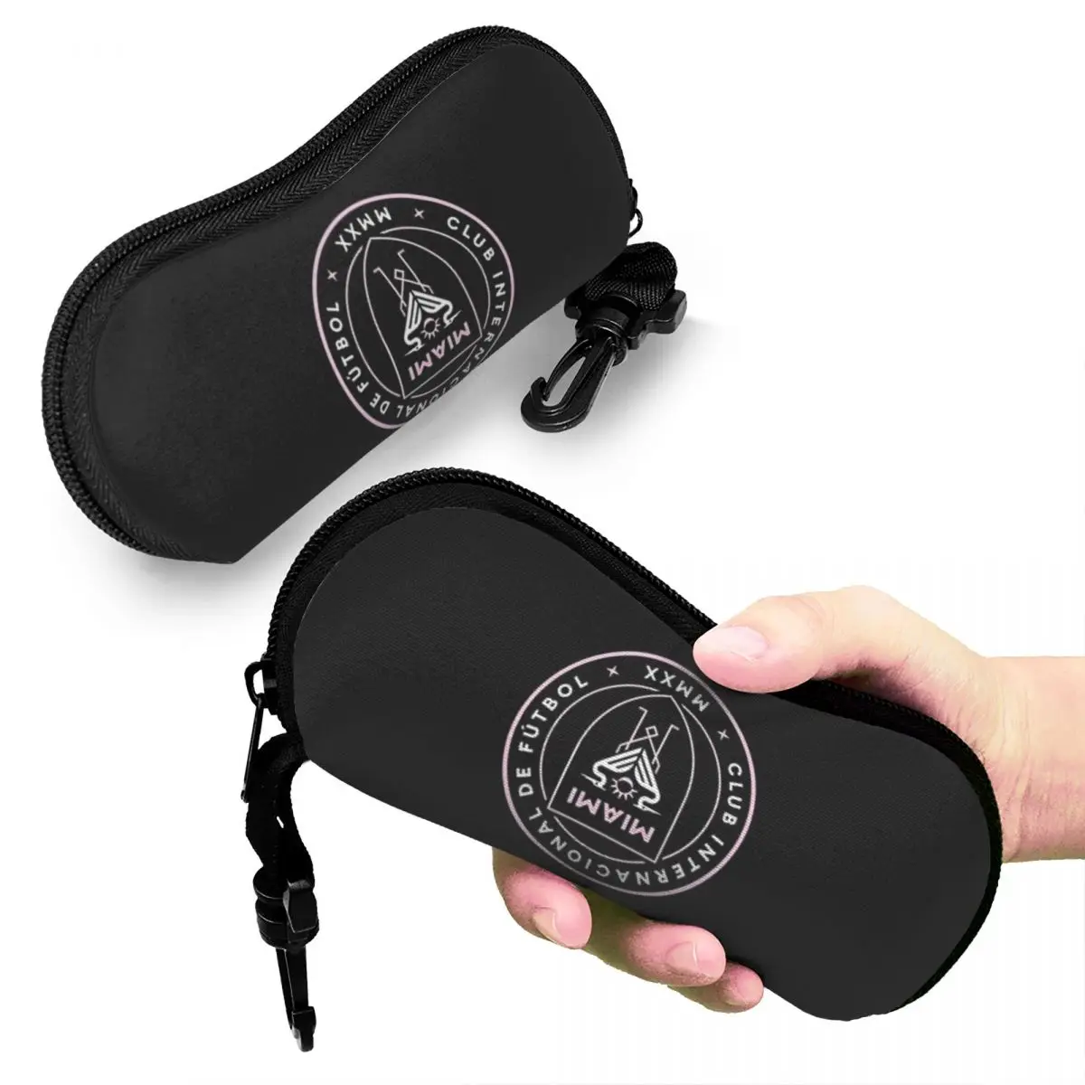 

The-Inter-Miami-Club Shell Glasses Case Protective Sunglasses Box Women Men Soft Eyeglass Bag Pouch