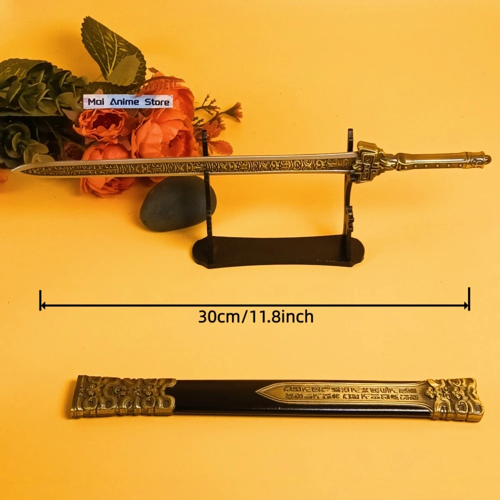 11inch Metal Chinese Ancient Katana Original Samurai Sabre Steel Blade Iron Sword Ninja Knife Real Size Japanese Katana Toy Gift