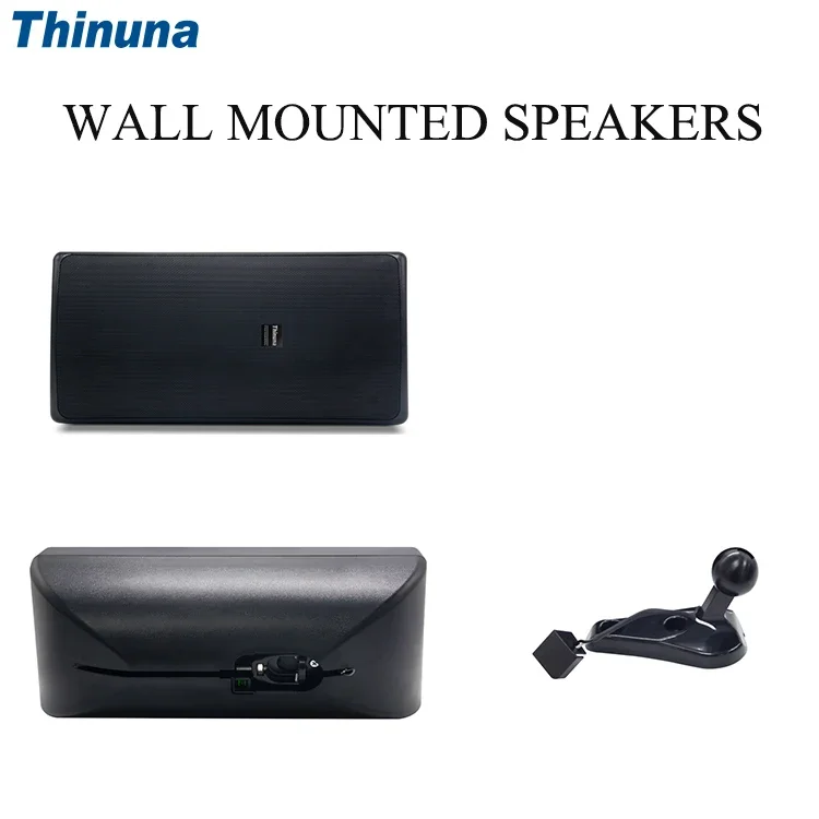 Sistema de sonido de Audio Pa para fiesta, caja de altavoz montada en la pared para exteriores, logotipo personalizado, diseño de rango completo, 8 pulgadas, escuela, aula, Hotel