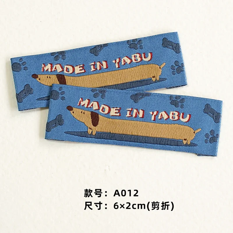 Clothing  label spot color woven mark handmade DIY label  A