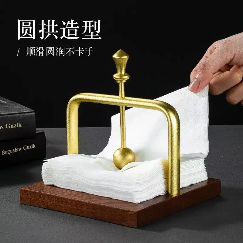 

Creative Wooden Napkin Holder Stand for Restaurant Hotel Bar Cafe Tabletop Paper Towel Dispenser