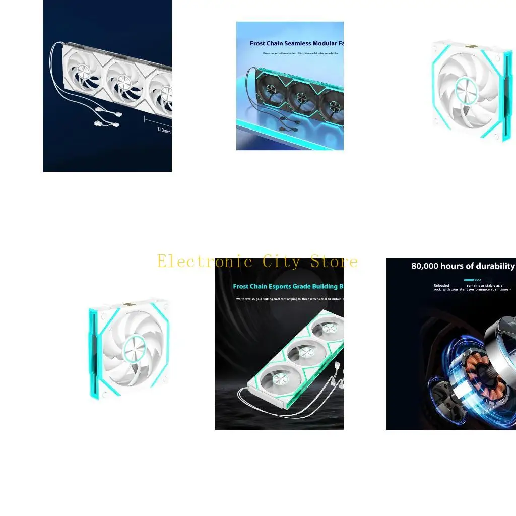 

SmartSts Tempred Sensing 12 см. Вентилятор компьютерного вентилятора Argb Синхронизация беспроводной взаимосвязи об / мин