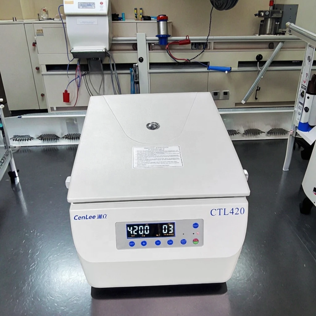 CenLee420 Universal Low Speed Bench Top Centrifuge 4200rpm 2760xg for Blood Test Lab Clinical Research with 8x10ml Swing Rotor