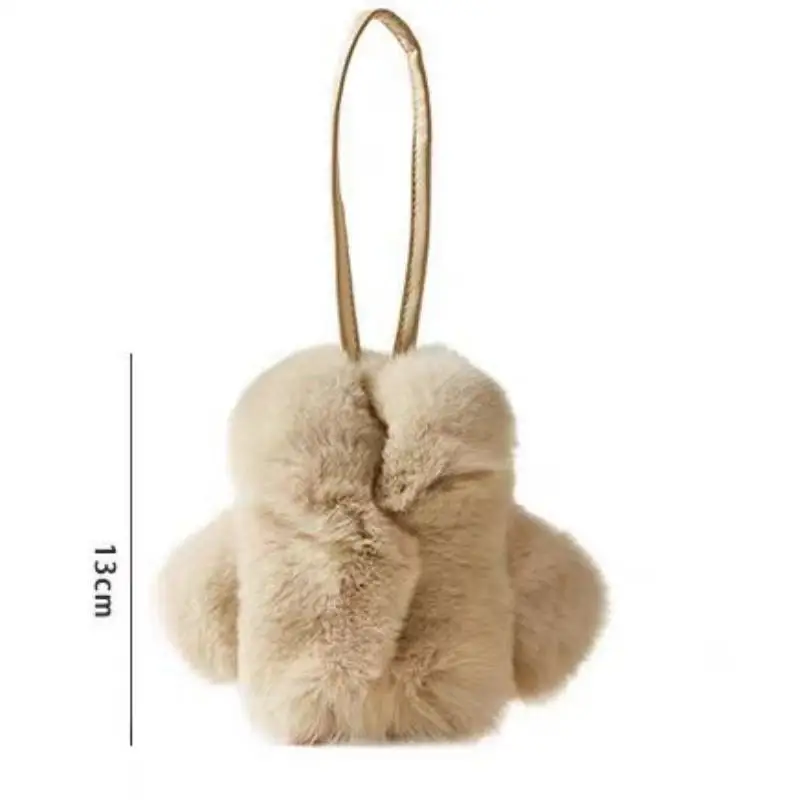 Cute Plush Mini Clothes Keychain Pendant For Ladies Cute Plush Bag Hanging Decoration Accessories Car Key Ornament Gift