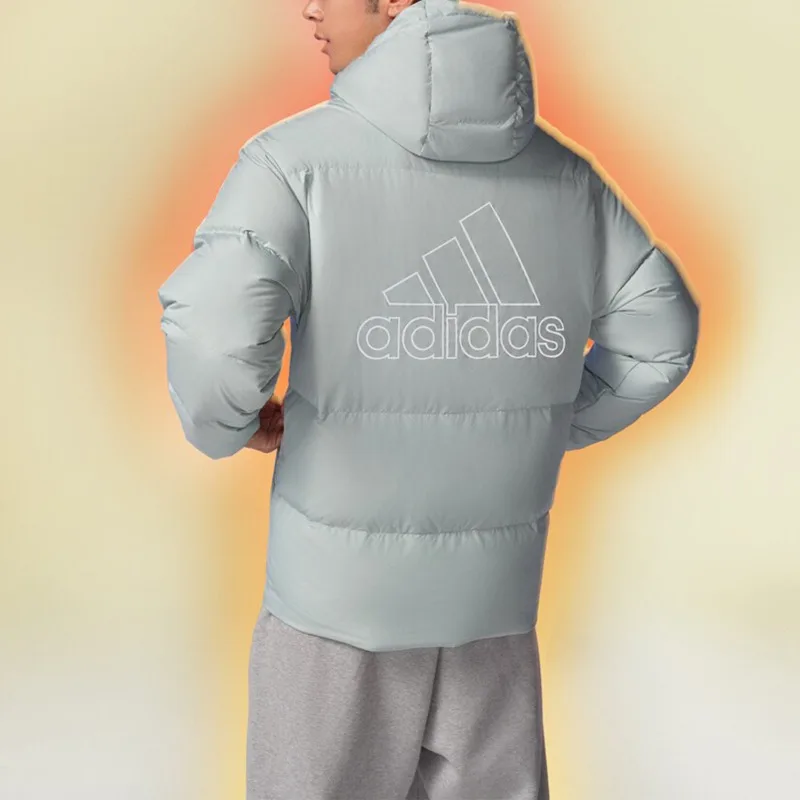 Adidas Winter Men's and Women's Hooded Warm Sports Down Jacket IV7561