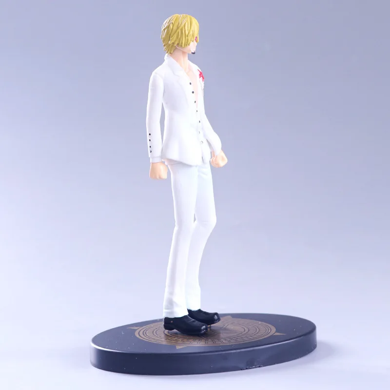 Anime filme de uma peça de ouro vinsmoke sanji terno branco ver. Pvc figura de ação jogo estátua collectible modelo crianças brinquedos boneca presentes