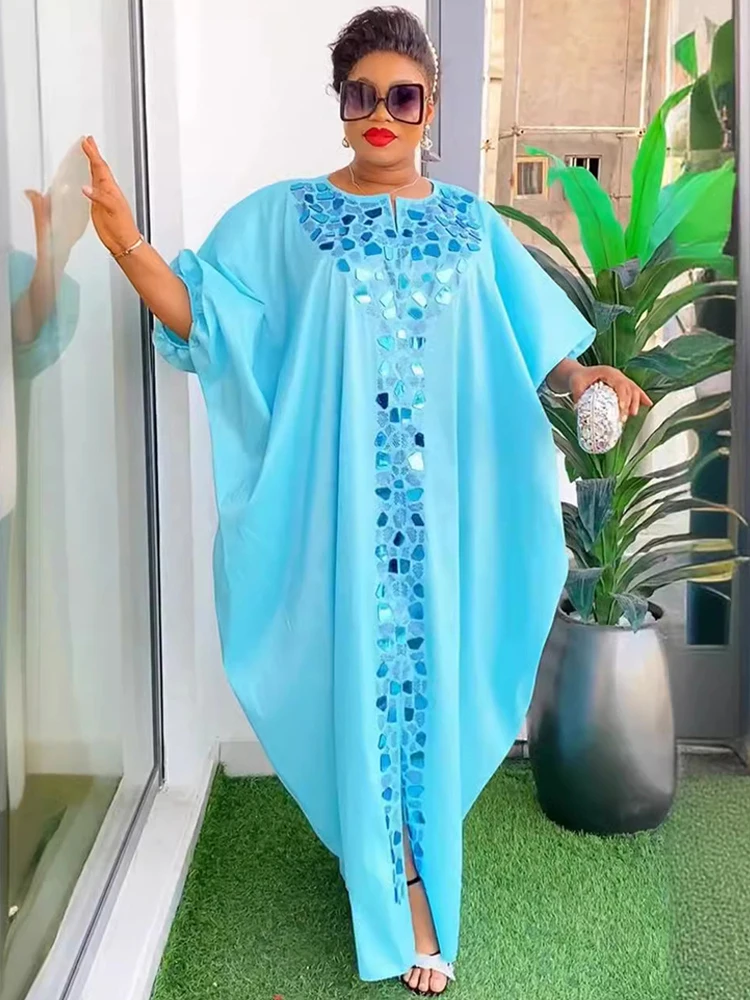 

Long Dresses For Women 2024 Dubai African Abayas Kaftans Wedding Party Evening Gown Turkey Boubou Africa Clothing Ankara Robe