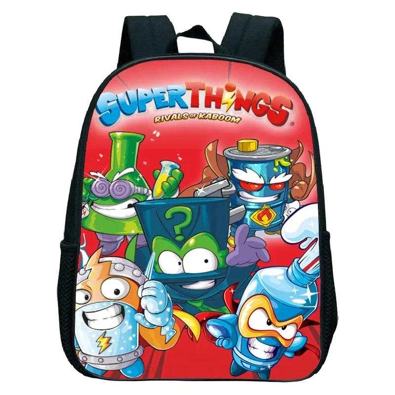 Superthings Legends Print School Backpack For Preschool Boys Girls Hight Quality Childcare Bags Cartoon School Bags