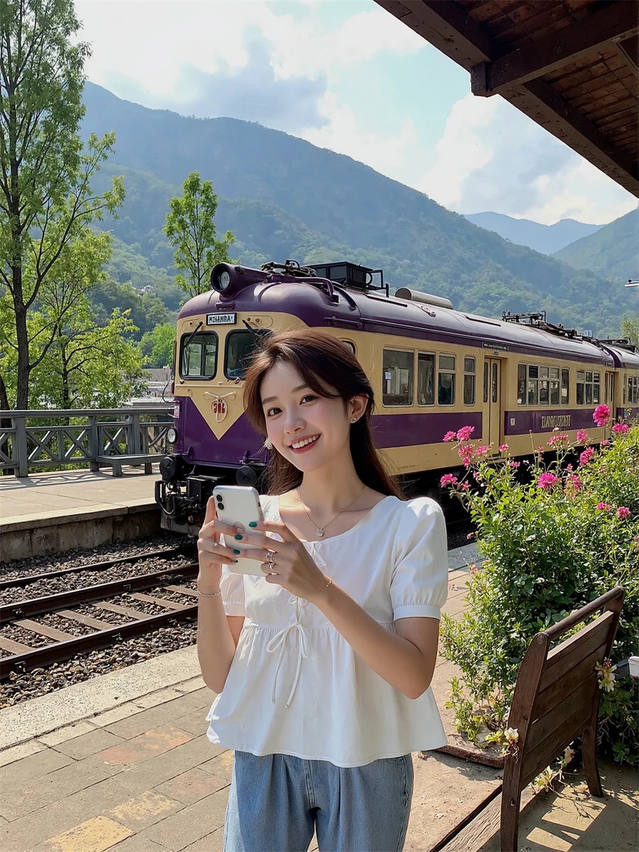 

Women'S Summer Blouses Bow Tie Draped Black Off Shoulder Outerwear Cropped Plus Size Tops Hawaiian Lady Striped Commute Formal