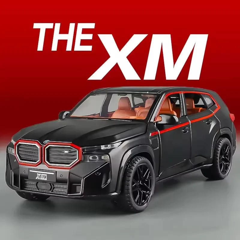 Véhicule SUV tout-terrain XM 1:32, alliage métallique moulé sous pression, modèle de voiture, son et lumière, Collection intérieure, cadeau décoratif pour boîte Firend