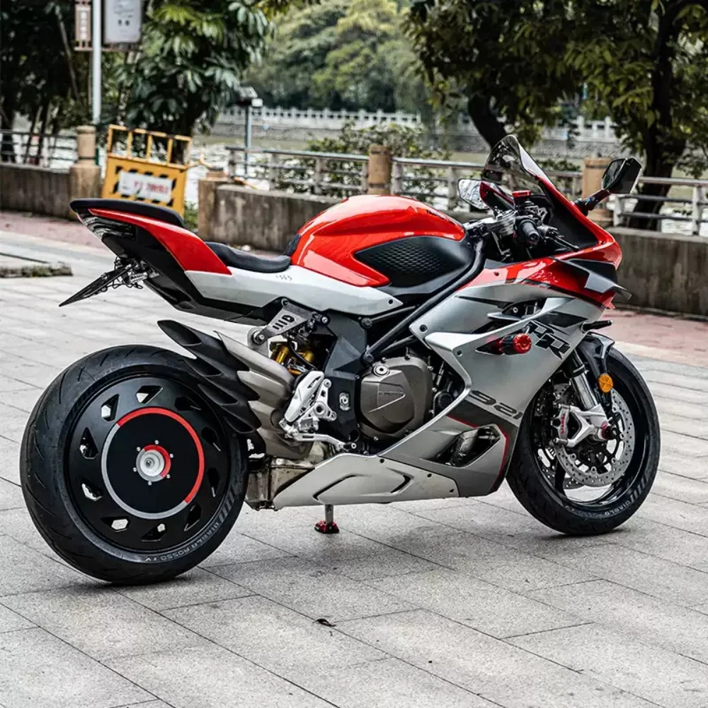 【Precise Fit】FOR QJMOTOR SRK921RR High-quality rear wheel hubcap for modified motorcycles, graphic sticker accessory.