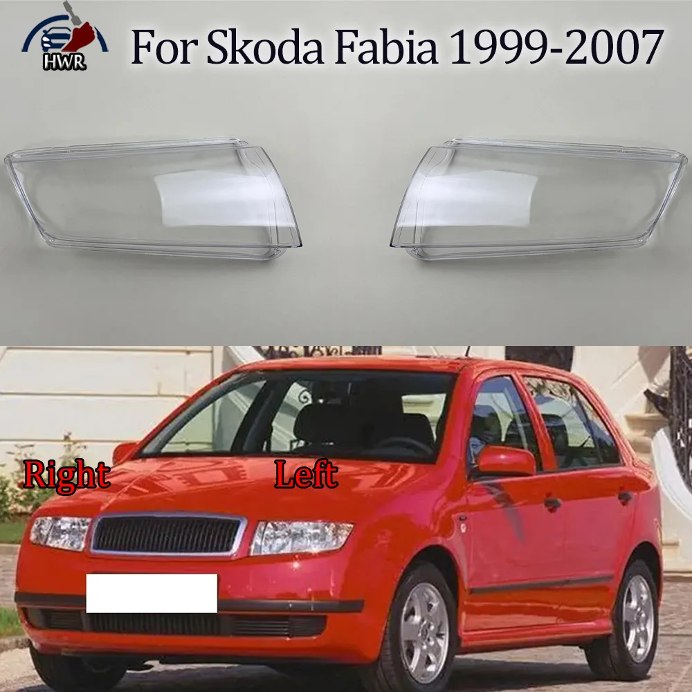 

Front Headlamp Cover Lamp Shade For Skoda 1999 2000 2001-2007 Fabia Headlight Shell Lens Plexiglass Replace Original Lampshade