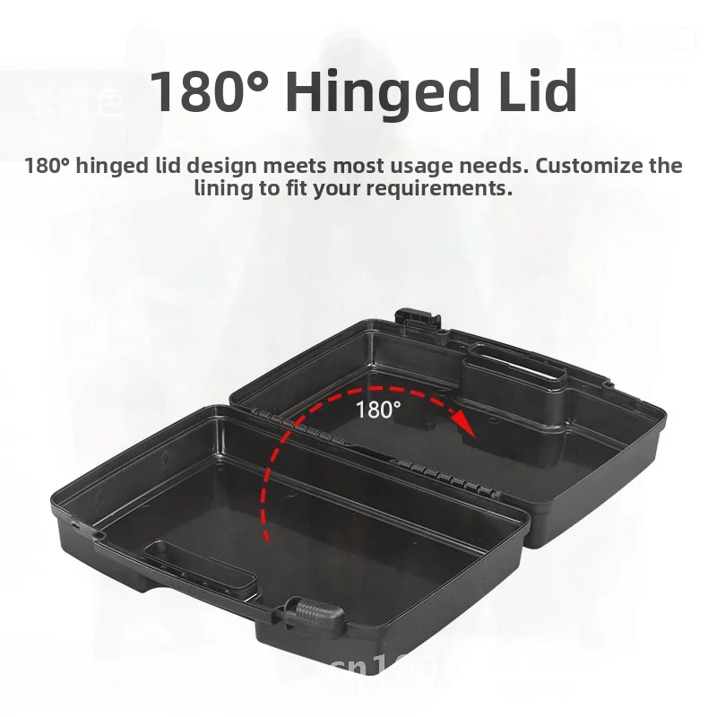 صندوق تخزين الأدوات البلاستيكية المحمولة، صندوق معدات الحماية الآمنة، صندوق أمان لعرض الأدوات والمعدات #5