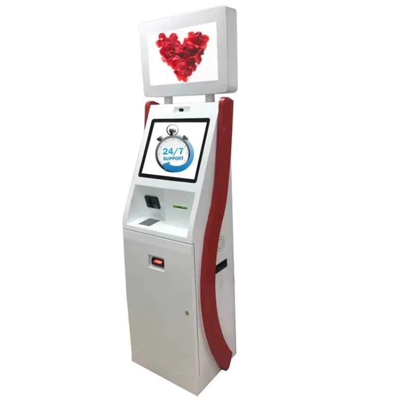 Dual Screen Touchscreen Payment Kiosk With Scanner