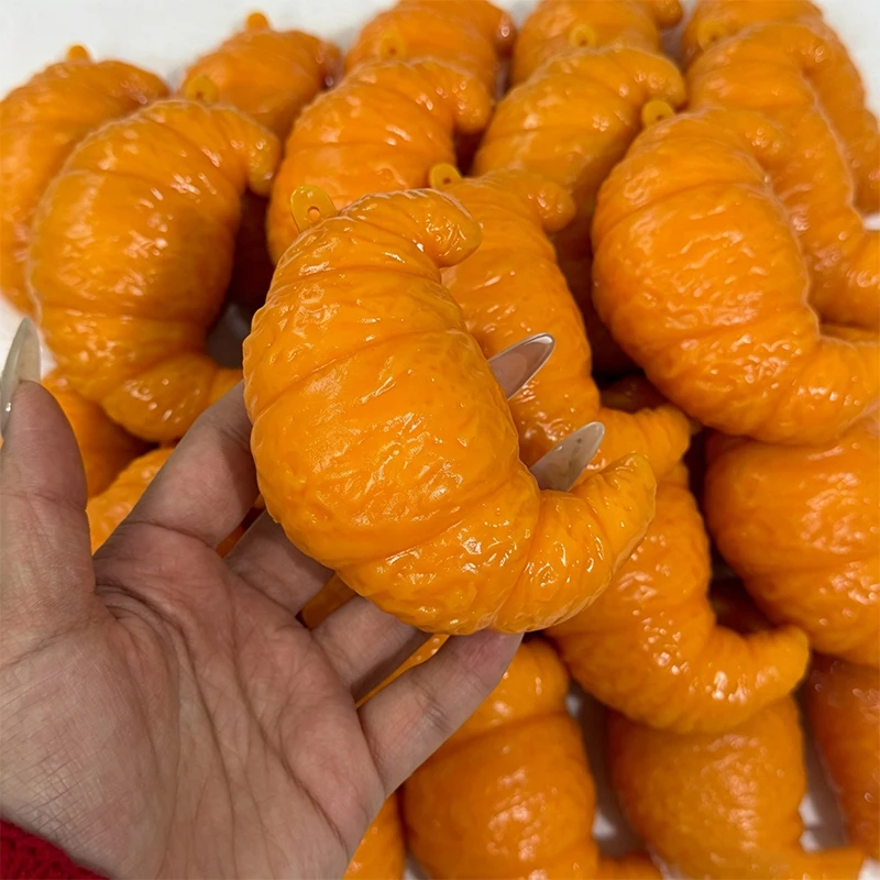 Croissant Crunchy Squishy Crispy Sound Squeeze Toy Round Blocks Filled ASMR Sensory Stress Relief Fidget Toy Gifts Party Favors
