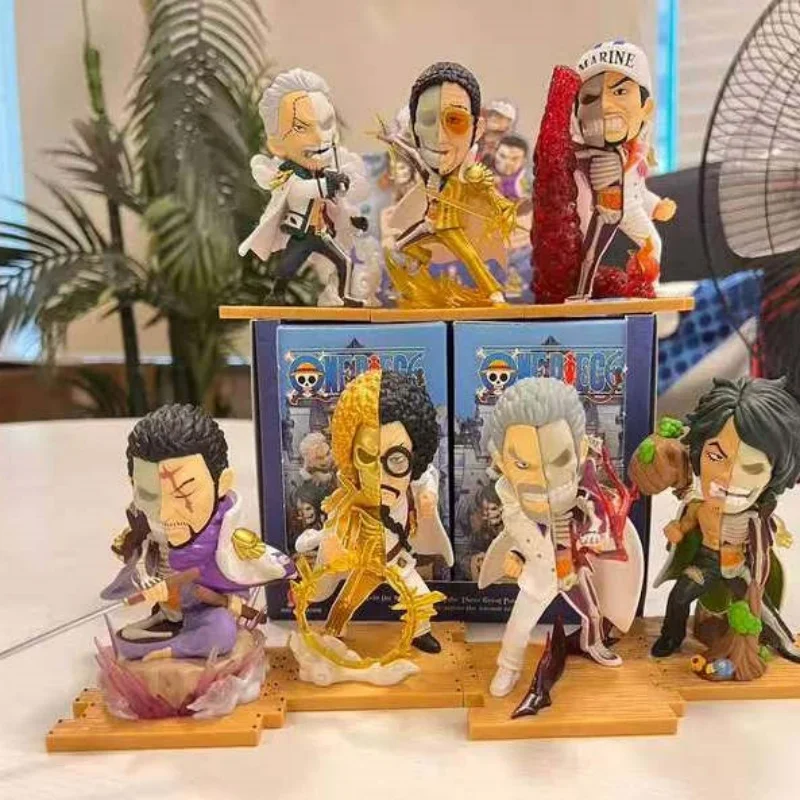 

New Original Genuine One Piece Eighth Generation Admiral Half Was Dissected Series Blind Box Figurine Model Ornament Toys Gifts