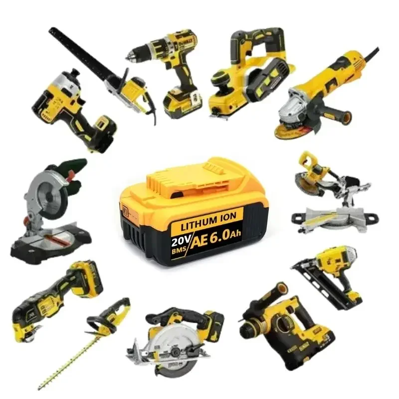 Сменный литий-ионный аккумулятор для DeWalt MAX DCB205 DCB201 DCB203, 20 в 12,0 Ач/18650 Ач/Ач