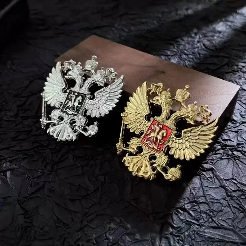 High quality Russian National Emblem Double headed Eagle Aluminum Alloy Emblem Commemorative Medal Collect decorative items