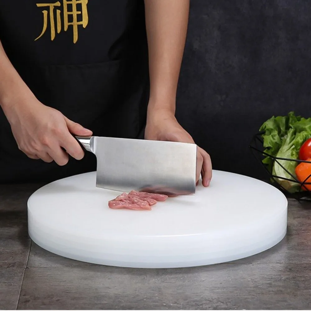 

Round Plastic Cutting Board Antibacterial Double Sided Cut Vegetable Chopping Board Anti Mold Thickened Bone Meat Cutting Board