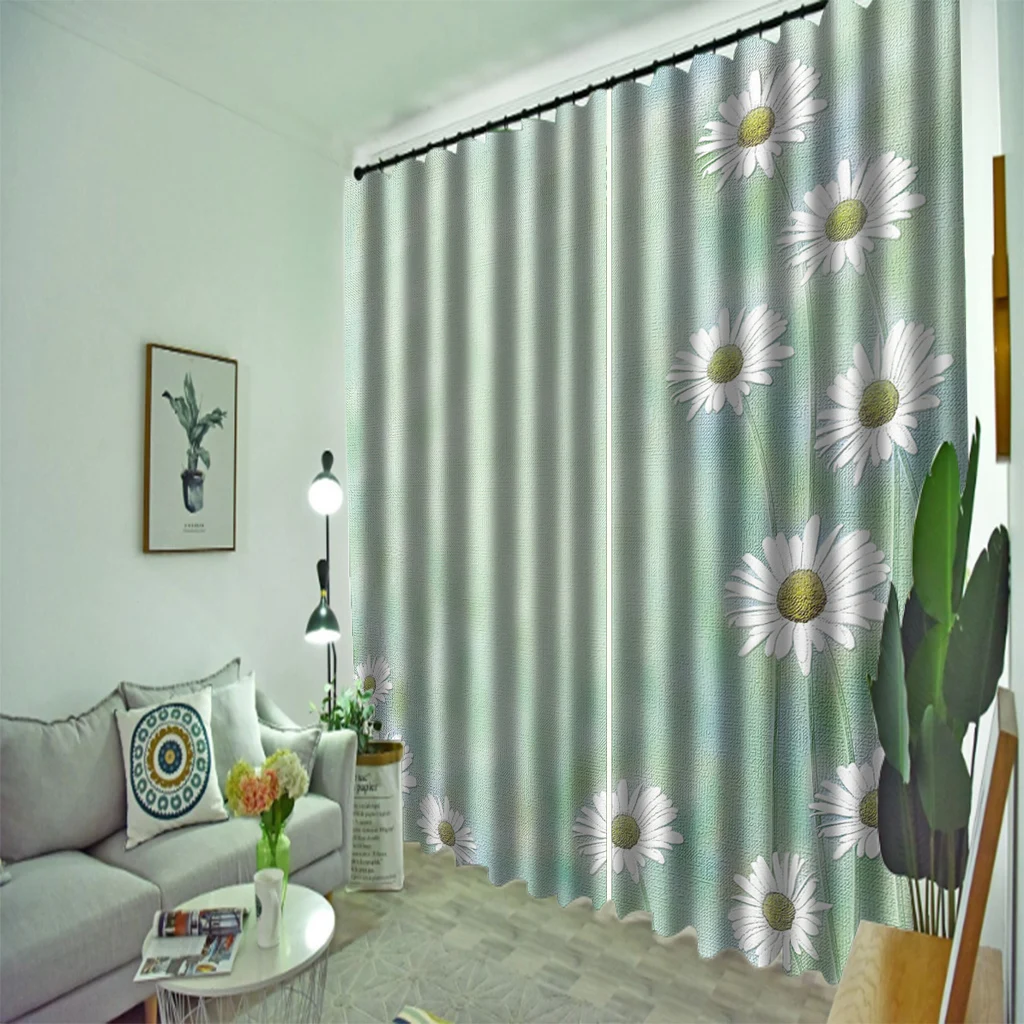 Photo fresh flower curtains 3D Printed Waterproof Shower Curtain 3D Printing Shower Curtain Polyester Waterproof