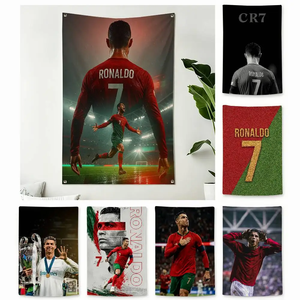 So Cool C-Cristiano Ronaldo CR7 Home Decor Wall Hanging Vertical Flags Indoor Outdoor