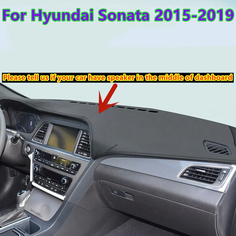 

Для Hyundai Sonata 2015-2019 автомобильный кожаный чехол для приборной панели, защитный коврик