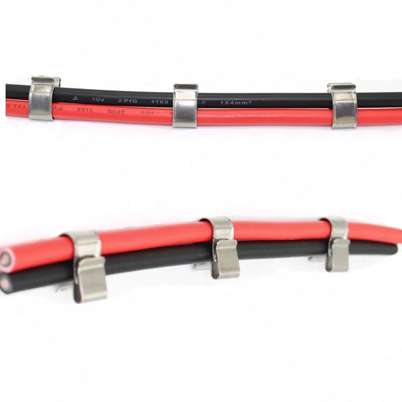 Imagem -03 - Solar dc Cabo Braçadeira 304 Material Picovolt Clips Painel Solar Clipe para Clipping Fios Mm2 Xj0210 1000 Peças Lote