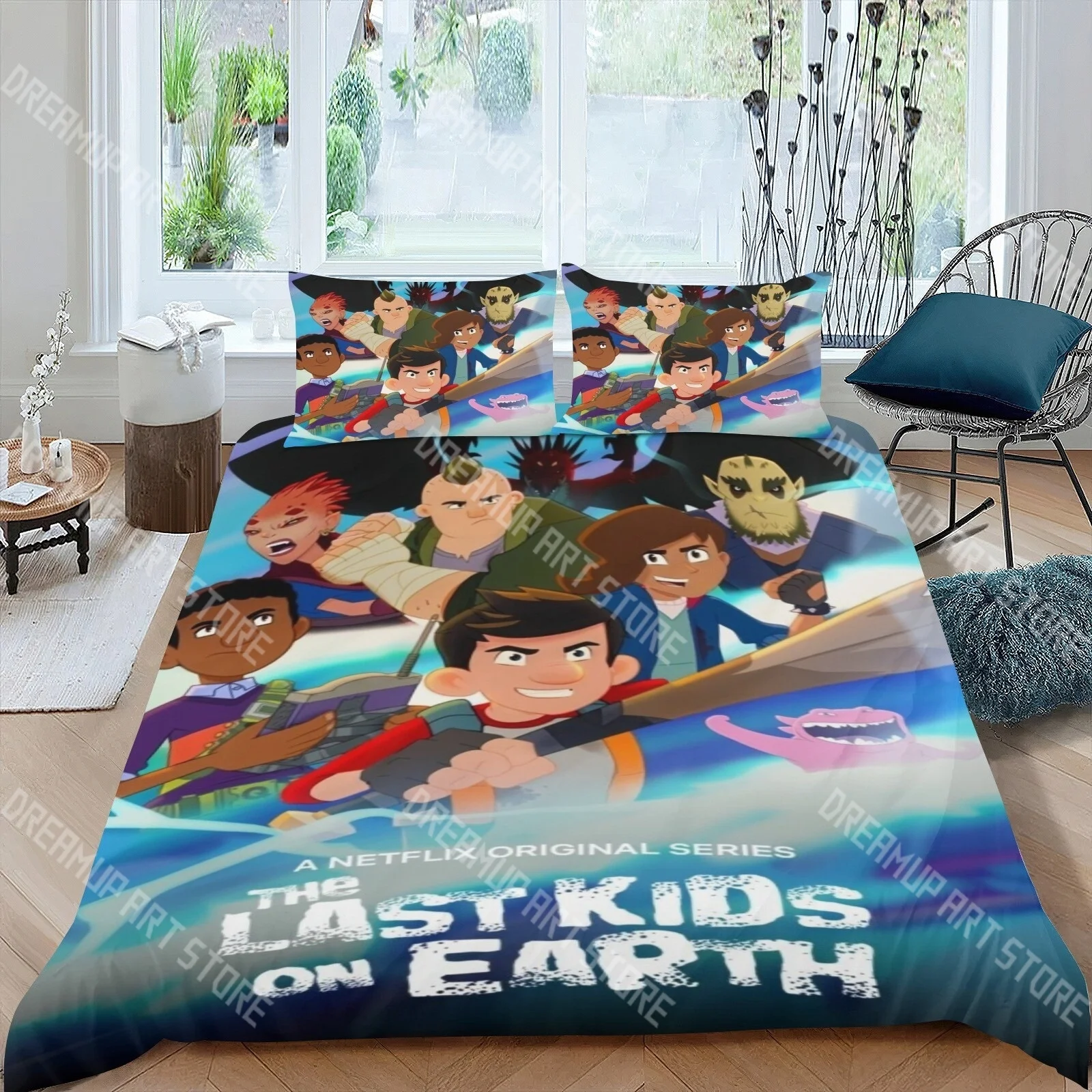 Fashion Last kids on the Earth Bedding Set Single Twin Full Queen King Size Bed Set Kids Bedroom Duvetcover Sets Bed Sheet Set