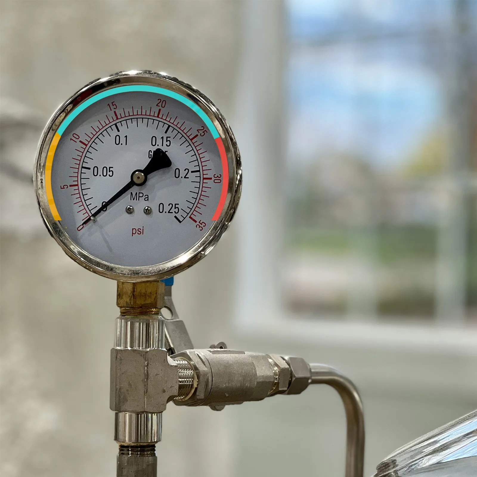 

3Pcs Pressure Gauge Label Sticker Set Red Yellow Green Color Coded Arc Indicator for Air Pressure Gauge Monitoring Safety