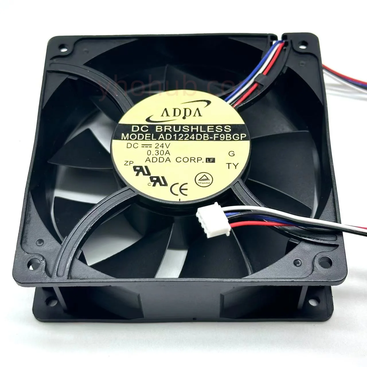 

ADDA AD1224DB-F9BGP DC 24V 0.3A 120x120x38mm 4-Wire Server Cooling Fan