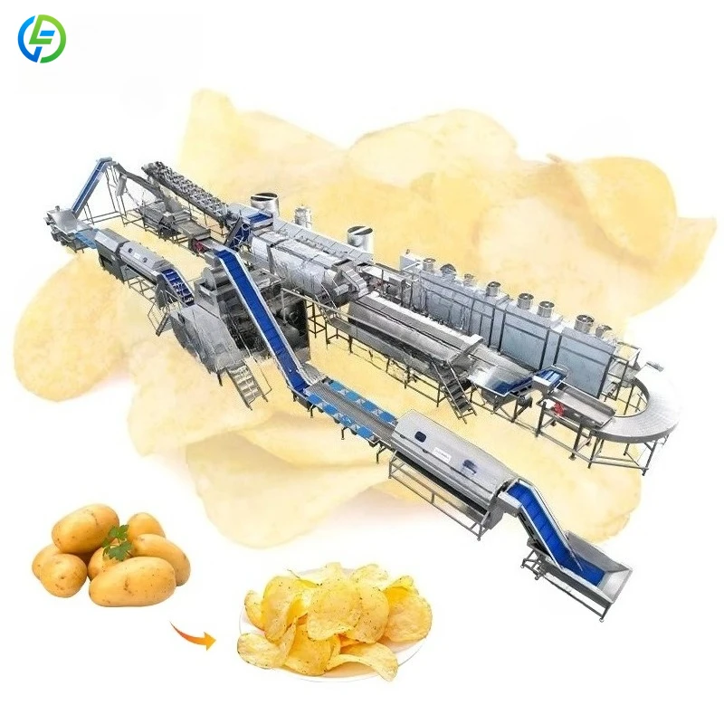 FuLai Factory Factory 100Kg/H Fully Automatic Banana Plantain  Chips Making Machine Line Customized