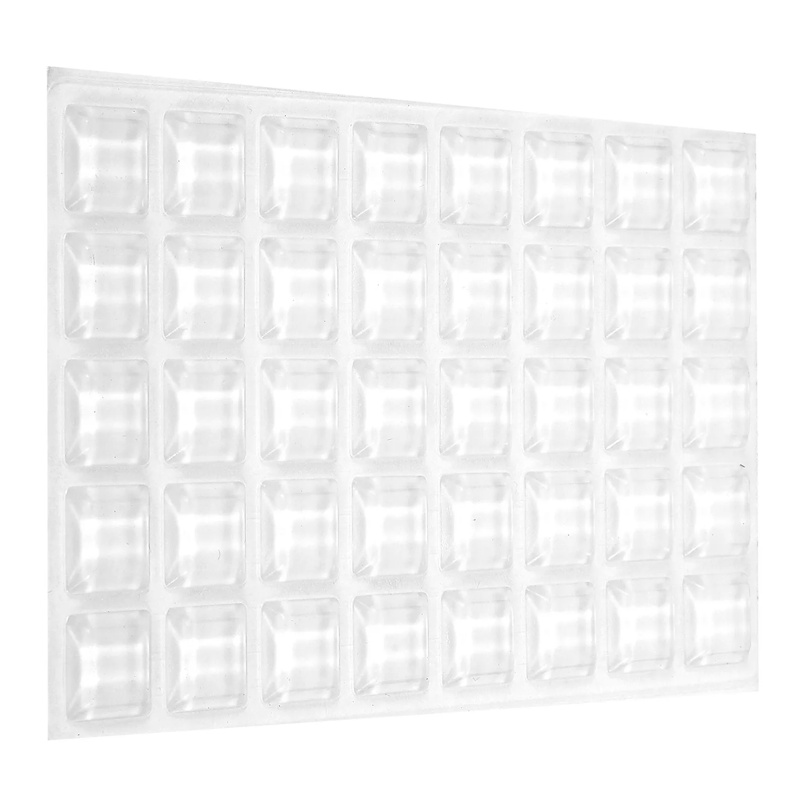 1 Sheet Clear Silicone Wall Protector Bumper Pad Self-Adhesive Door Knob Wall Stopper for Cabinets Drawers Furniture Silent