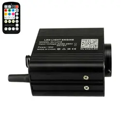 16W Twinkle&Sound Activate Fiber Optic Starlight Headliner Car Home Ceiling Sky Decoration APP&Remote Control RGBW Light Engine